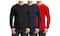 Galaxy By Harvic Long Sleeve Crew Neck Men's Egyptian Cotton-Blend T-Shirt 3 Pack
